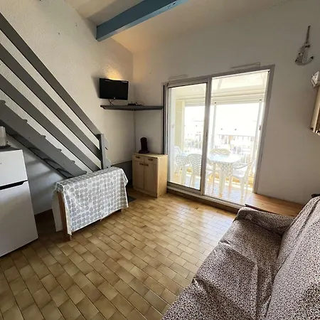 Studio Avec Cabine + Mezzanine Pour 4 Pers, Loggia, Proche Plage, Parking Prive - Fr-1-702-65 아그